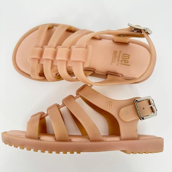 Mel Dreamed by Melissa Flox Sandals‎ Beige Size 11 - Picture 8 of 11